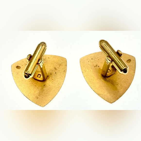 Vintage Nixon Agnew Inaguration of President Vice President Gold Tone Cufflinks